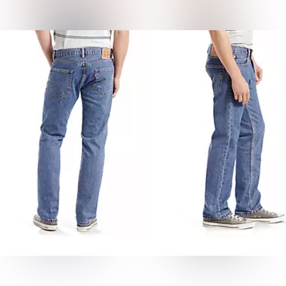 Levis 505 men’s sz 40x30 button/zip 5 pocket, medium wash. - Picture 1 of 7